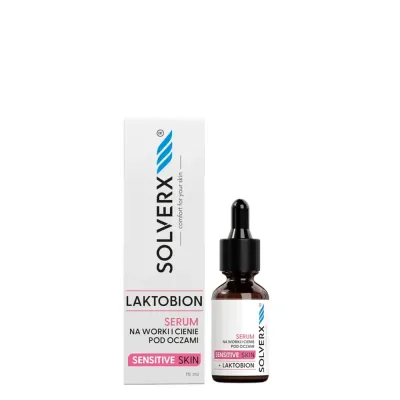 Сыворотка для кожи вокруг глаз Solverx Sensitive Skin с кофеином от отёков и тёмных кругов, 15 мл