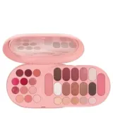 Палетка для макияжа PUPA Milano Make My Day Plus 003 Bright Rose яркая розовая гамма, тени, румяна, хайлайтер, корректор и средства для губ, 24,3 г — фото 1