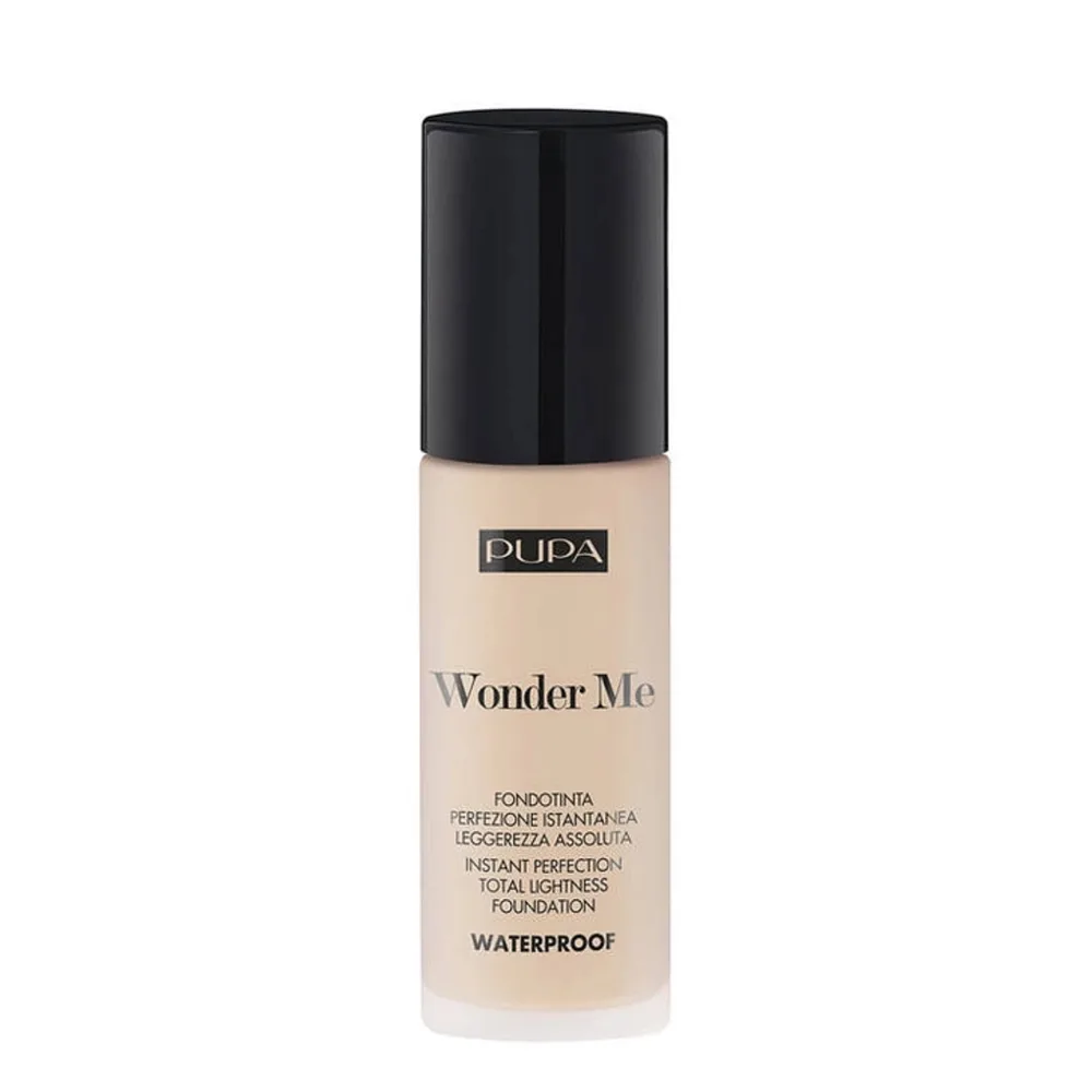 Тональный крем PUPA Milano Wonder Me Foundation Instant Perfection ультралёгкий водостойкий, оттенок Alabaster, 30 мл