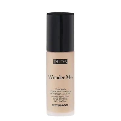 Тональный крем PUPA Milano Wonder Me Foundation Instant Perfection водостойкий ультралёгкий, оттенок Porcelain, 30 мл