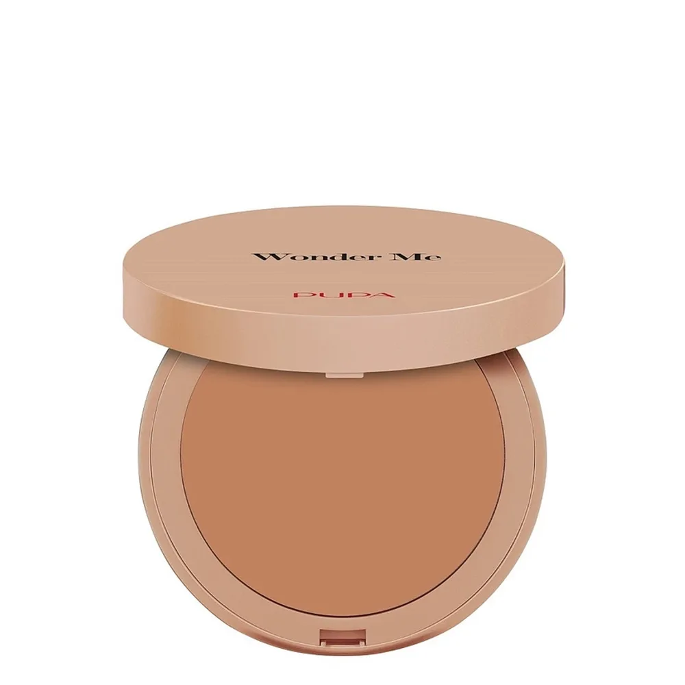 Бронзирующая пудра PUPA Milano Wonder Me Bronzer для лица, тёплый солнечный загар, Medium Warm, 7,5 г