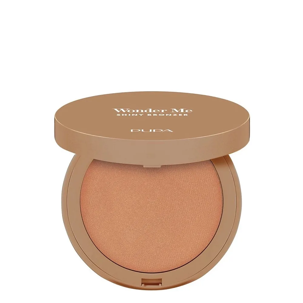 Запечённый бронзер PUPA Milano Wonder Me Shiny Bronzer сияющий, нейтральный оттенок, Light Neutral, 6 г