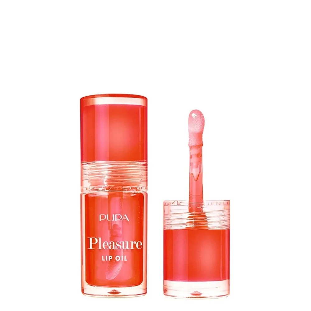 Масло для губ PUPA Milano Pleasure Lip Oil питательное, сочный блеск, Yummy Strawberry, 5 мл