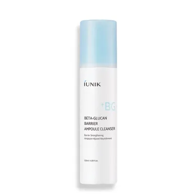 Гель для умывания iUnik Beta Glucan Barrier Ampoule Cleanser деликатный с бета-глюканом, для сухой и чувствительной кожи, 120 мл