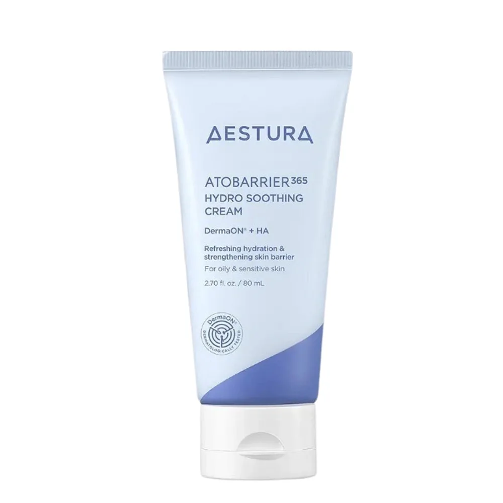Крем-гель для лица Aestura Atobarrier 365 Hydro Soothing Cream увлажняющий успокаивающий, для чувствительной и жирной кожи, 80 мл