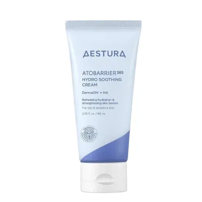 Крем-гель для лица Aestura Atobarrier 365 Hydro Soothing Cream увлажняющий успокаивающий, для чувствительной и жирной кожи, 80 мл