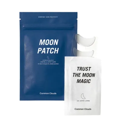 Патчи от несовершенств Common Clouds Moon Patch Hydrocolloid Centella гидроколлоидные XXL в форме месяца, 15 шт