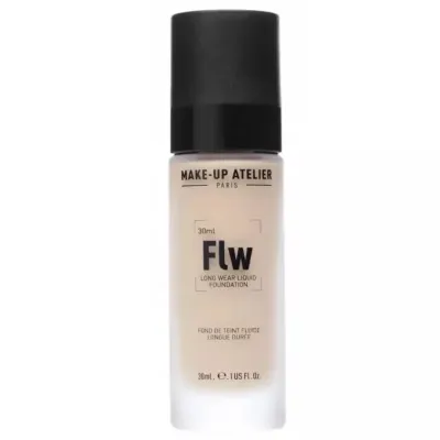 Тональный флюид Make-Up Atelier Paris водостойкий FLW4O гипоаллергенный кроющий, 30 мл