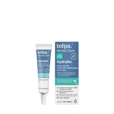 Крем для кожи вокруг глаз Tolpa Dermo Face Hydrativ увлажняющий крем-гель, от следов усталости, 10 мл