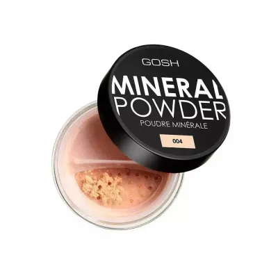 Пудра для лица Gosh Mineral Powder минеральная рассыпчатая 04 Natural, матовый финиш, среднее и плотное покрытие, 8 г