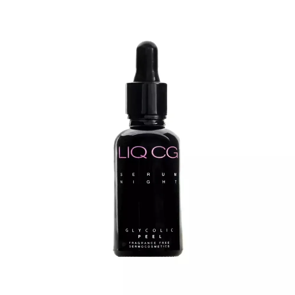 Сыворотка-пилинг для лица Liqpharm LIQ CG Night Glycolic Peel ночная с гликолевой кислотой, разглаживающая, 30 мл