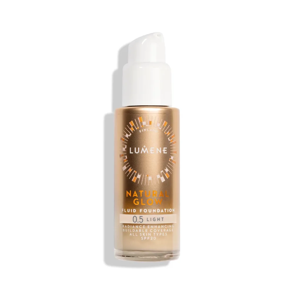 Тональный крем Lumene Natural Glow 0.5 Light SPF 20 сияющий, увлажняющий, 30 мл