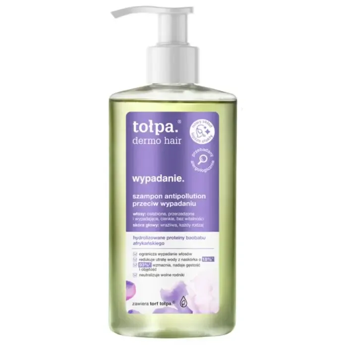 Шампунь для волос Tolpa Dermo Hair против выпадения antipollution с торфом, 250 мл