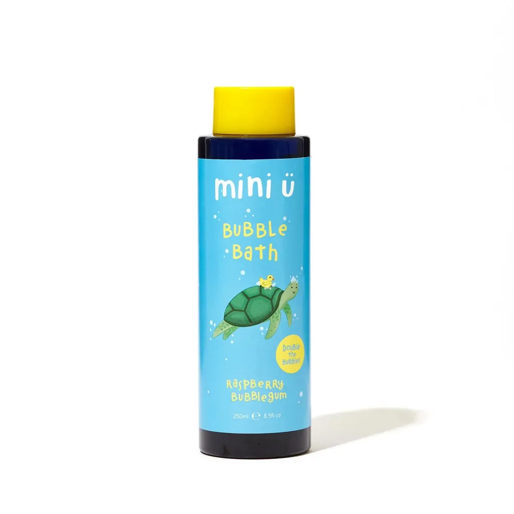 Пена для ванны Mini-u Bubble Gum для детей с алоэ синие пузырьки 250 мл