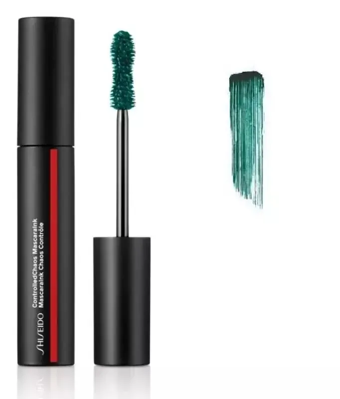 Тушь для ресниц Shiseido Controlled Chaos Mascaraink объем и удлинение, оттенок 04 Emerald Energy зеленый, 11,5 мл