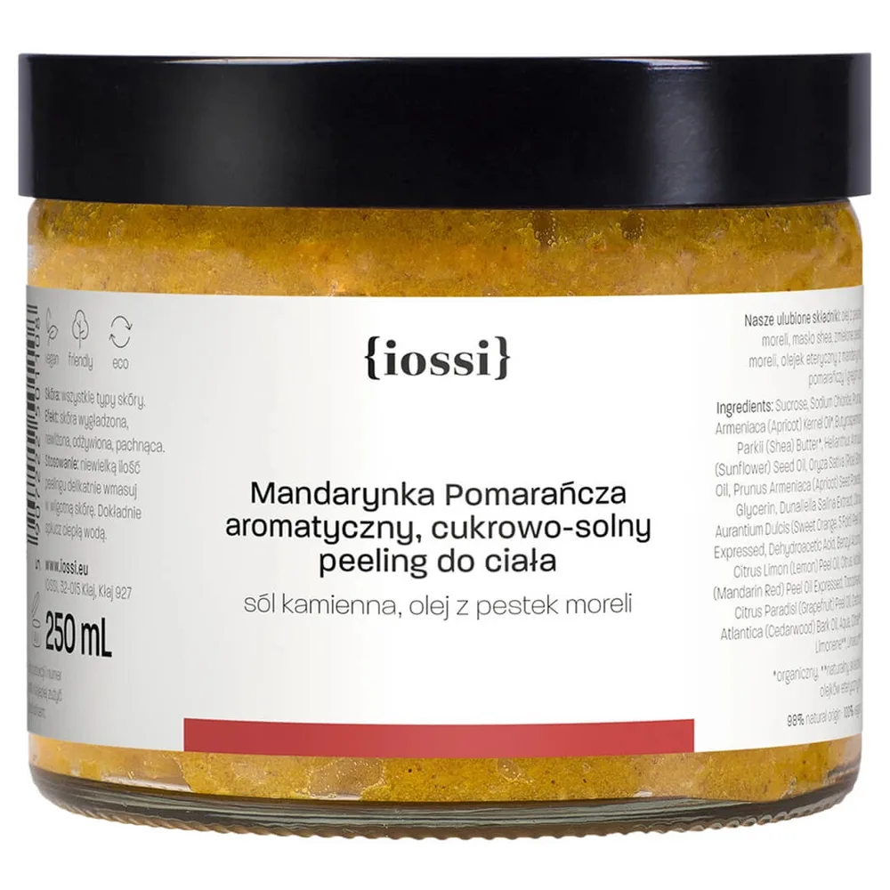 Скраб для тела Iossi сахарный, с маслами мандарина и апельсина, 250 мл