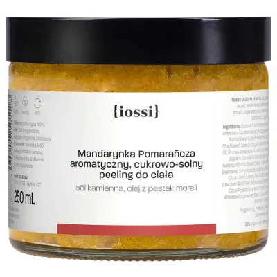 Скраб для тела Iossi сахарный, с маслами мандарина и апельсина, 250 мл