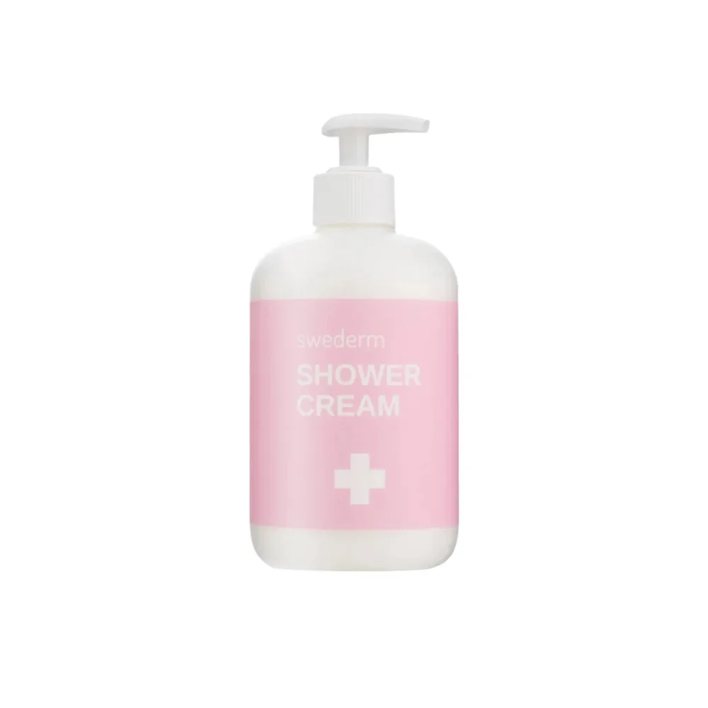 Гель для душа Swederm Shower Cream кремовый, для сухой кожи тела, три масла, 500 мл