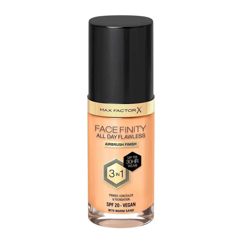 Тональный крем Max Factor Facefinity 3-в-1 Warm Sand 70 стойкий, SPF 20, 30 мл