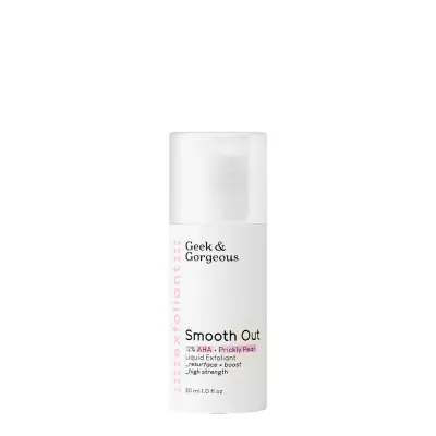 Тоник для лица Geek&Gorgeous Smooth Out кислотный 12% AHA, мини-формат для гладкости и сияния, 30 мл
