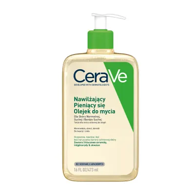 Масло для душа CeraVe пенящееся увлажняющее с церамидами, 473 мл