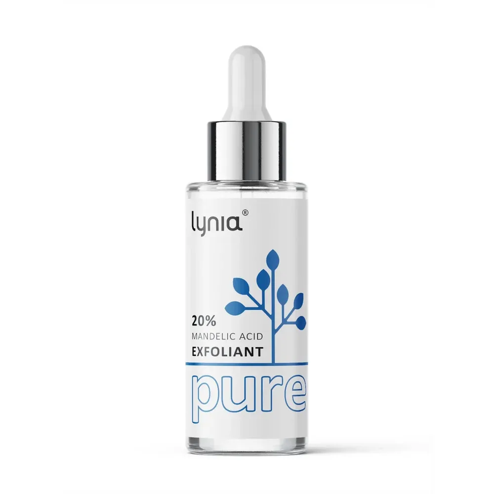 Пилинг для тела Lynia PURE с миндальной кислотой 20% для сияния кожи, 30 мл