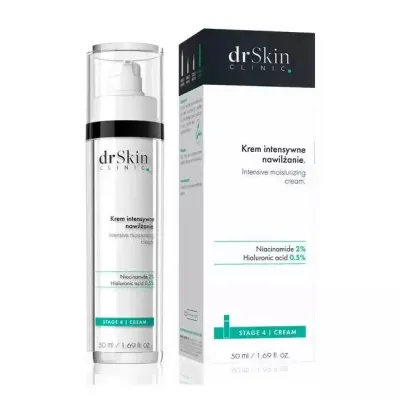 Крем для лица dr Skin CLINIC интенсивно увлажняющий, с ниацинамидом и гиалуроновой кислотой, база под макияж, 50 мл