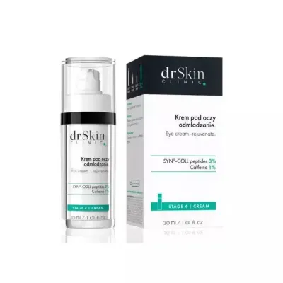Крем для кожи вокруг глаз dr Skin CLINIC с пептидами и кофеином, от морщин и тёмных кругов, 30 мл