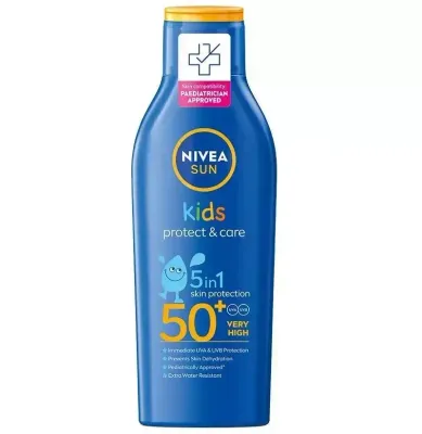 Бальзам солнцезащитный детский NIVEA Sun Kids Protect & Care SPF 50+ для нежной кожи, 200 мл