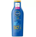 Бальзам солнцезащитный детский NIVEA Sun Kids Protect & Care SPF 50+ для нежной кожи, 200 мл — фото 1