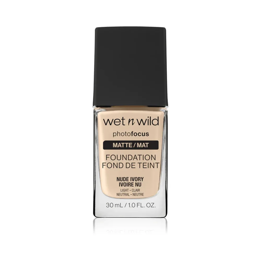 Тональный крем Wet n Wild Photo Focus Foundation Nude Ivory матирующий, без эффекта маски, 30 мл