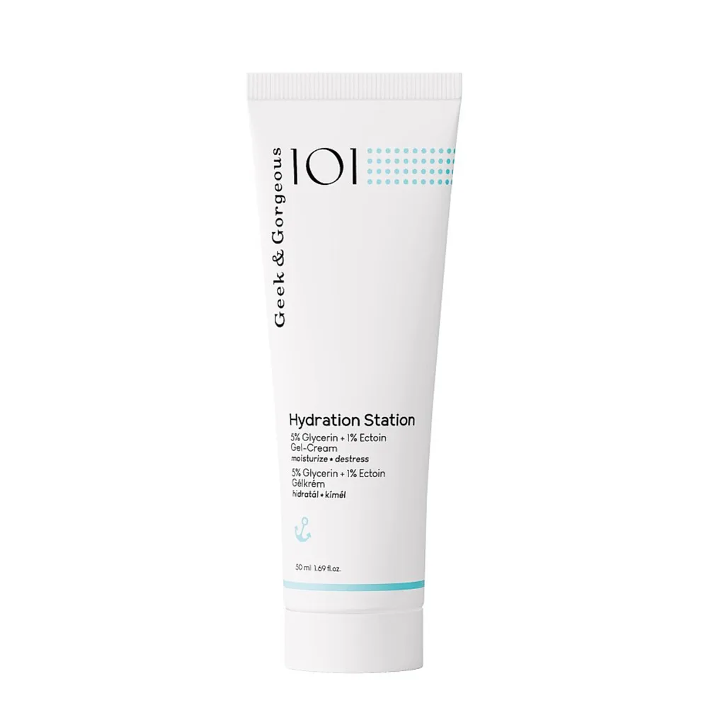 Гель-крем для лица Geek&Gorgeous Hydration Station интенсивно увлажняющий, лёгкая текстура, 50 мл