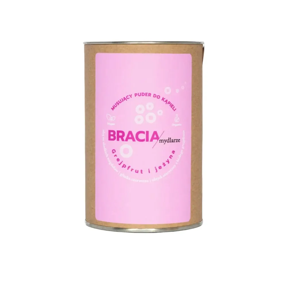 Пудра для ванны Bracia Mydlarze шипучая с маслом грейпфрута и миндаля, 300 г