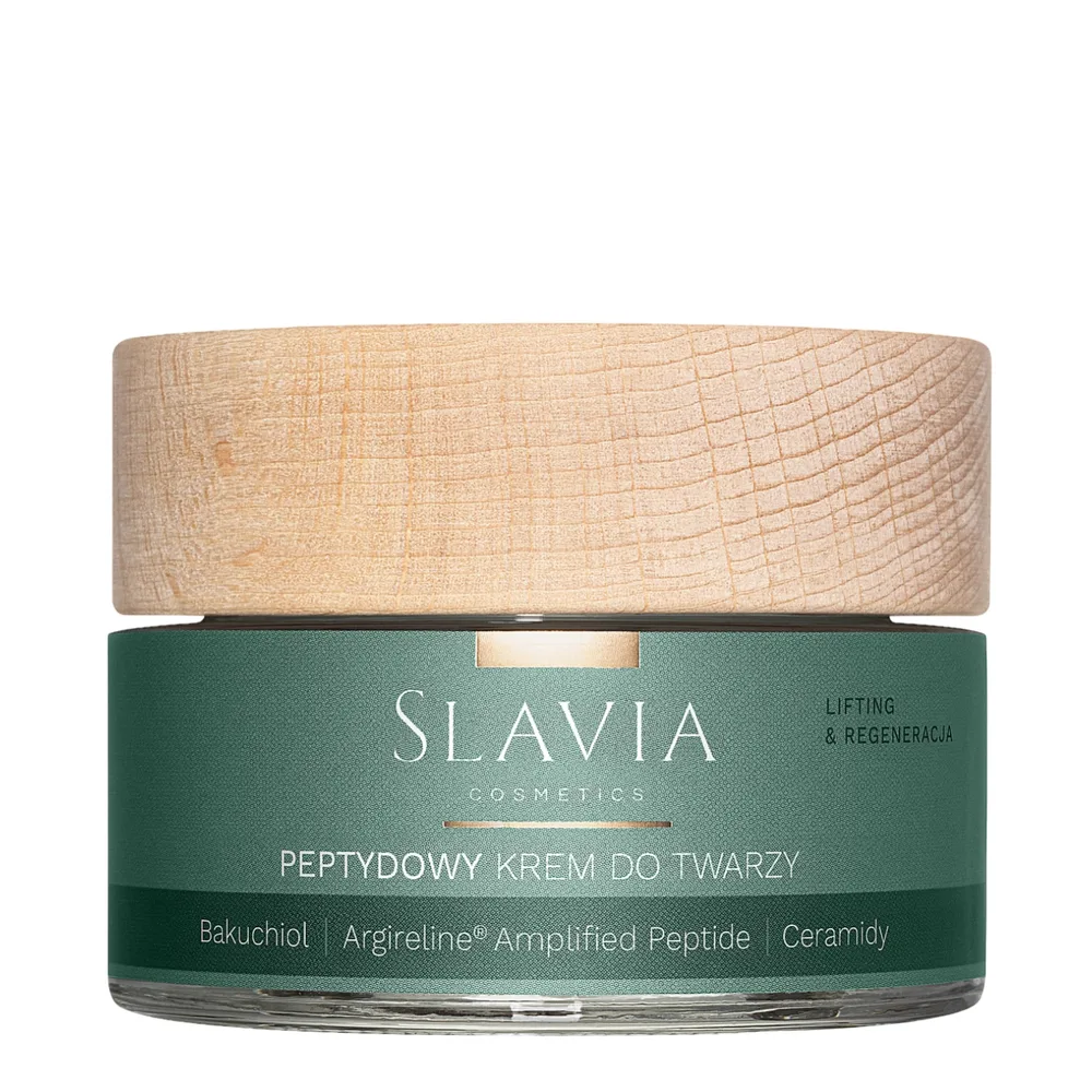 Крем для лица ночной Slavia Cosmetics пептидный с бакучиолом и церамидом, для зрелой кожи, 50 мл