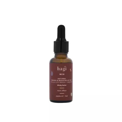 Масло для бороды Hagi Whisky Barber смягчающее натуральное, аромат трав и виски, 30 мл