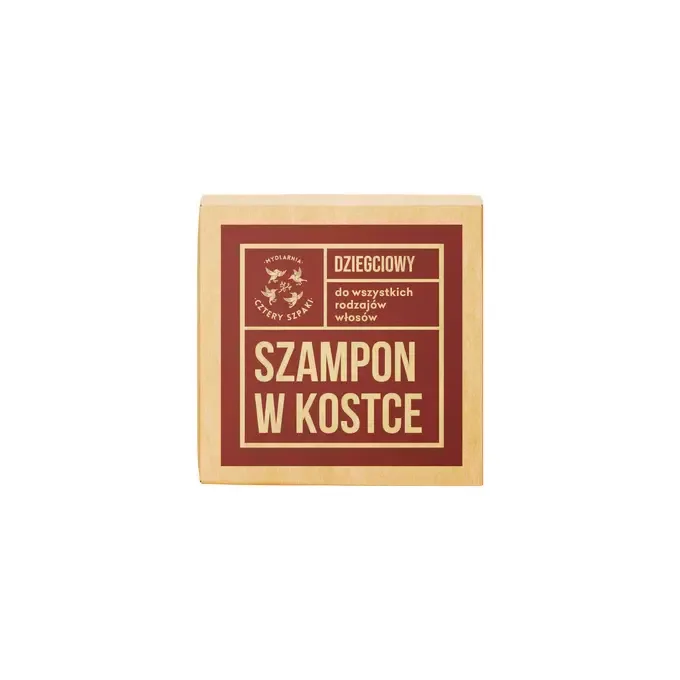 Шампунь для волос твёрдый Cztery Szpaki дегтярный, против перхоти и зуда кожи головы, 75 г