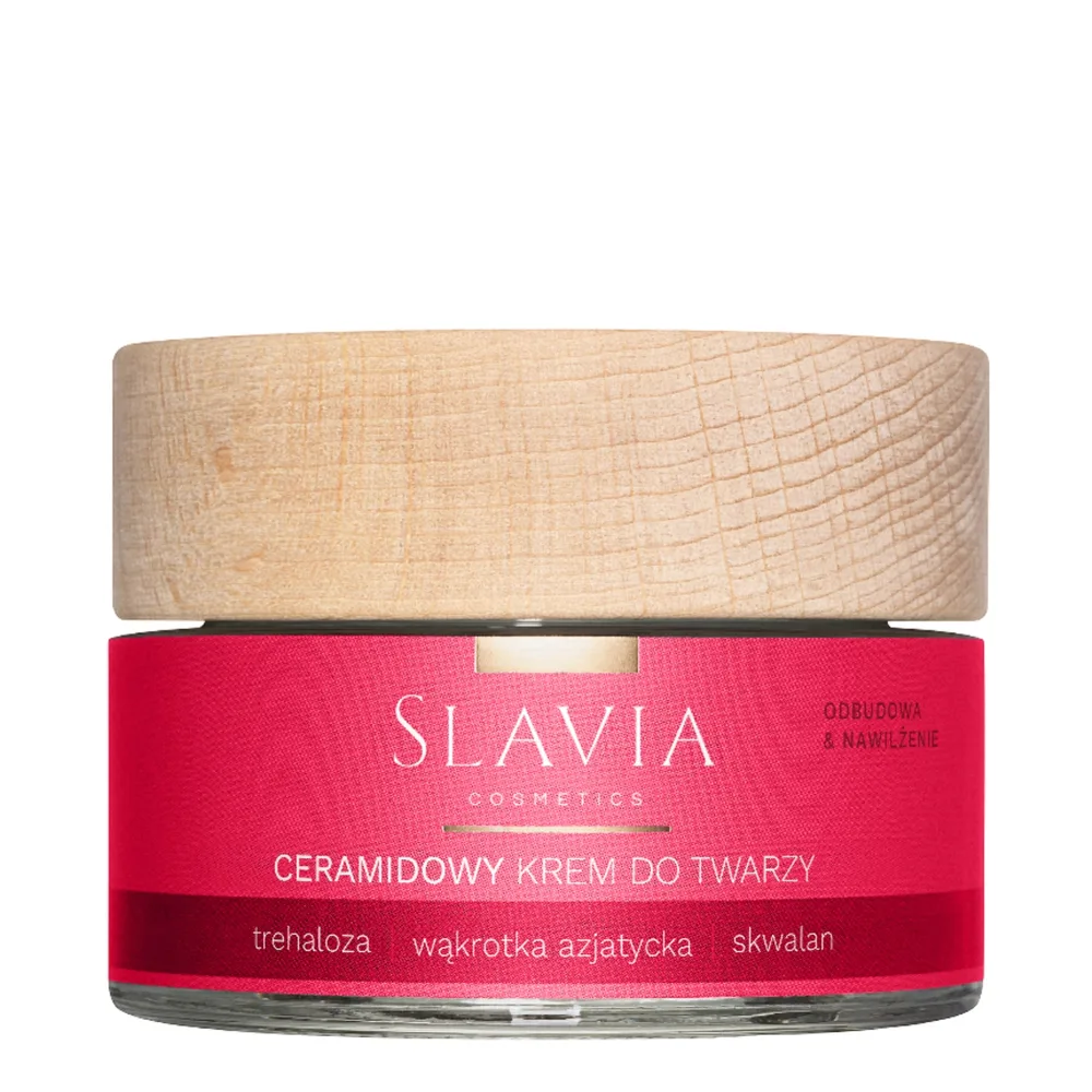 Крем для ухода за кожей лица Slavia Cosmetics церамидный восстанавливающий, для сухой и чувствительной кожи, 50 мл
