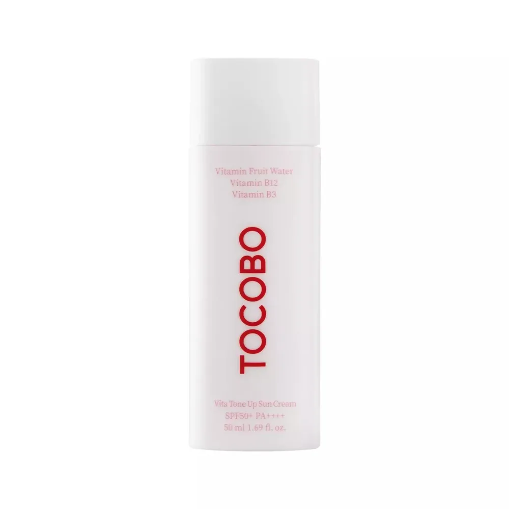 Крем для лица солнцезащитный TOCOBO Vita Tone Up Sun Cream SPF50+ PA++++ витаминный, выравнивает тон, 50 мл