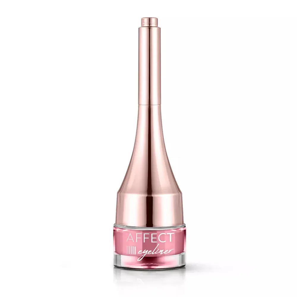 Подводка для глаз Affect Simple Lines PINK гелевая водостойкая, розовая, стойкая стрелка, 2,9 г