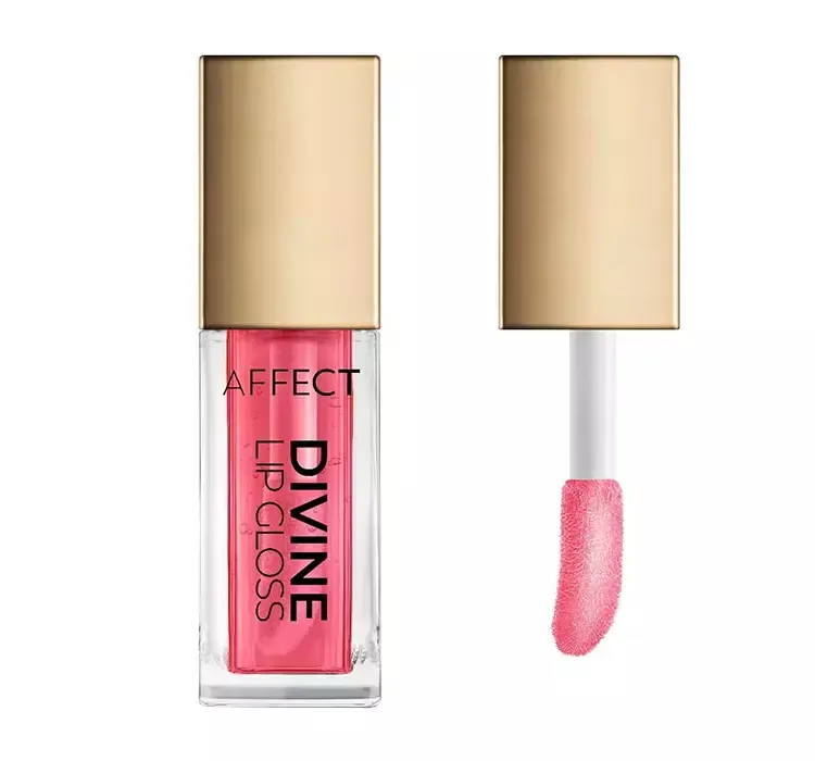 Блеск для губ Affect Divine Sweetheart прозрачный розовый, зеркальный финиш, 5 г