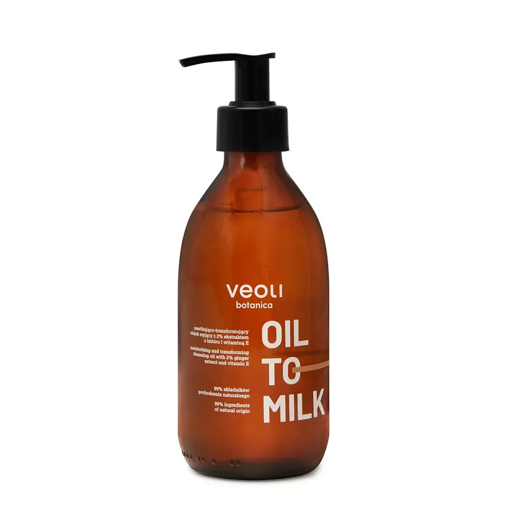 Масло для тела Veoli Botanica Oil to Milk очищающее увлажняющее, с маслом арганы, 290 мл