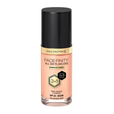 Тональный крем Max Factor Facefinity 3 в 1 Natural Rose 50 матовый стойкий, 30 мл