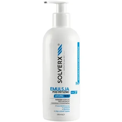 Эмульсия для душа Solverx Atopic Skin для очень сухой и склонной к раздражению кожи тела, 250 мл