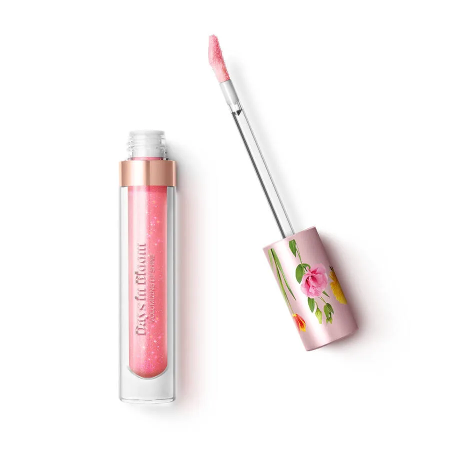 Блеск для губ KIKO Milano Days in Bloom Volumizing Lip Shine 02 Innovative Nude нюдовый с эффектом объёма, 2.7 мл