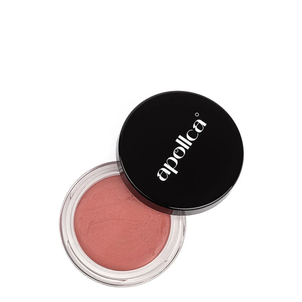 Румяна кремовые для лица Apollca BLUSH 01 приглушённый розовый, натуральный финиш, 12 г