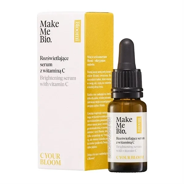 Сыворотка для лица Make Me Bio C YOUR BLOOM с витамином C, осветляющая с антиоксидантами, 15 мл