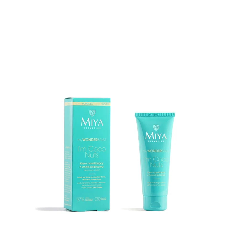 Крем для лица Miya myWONDERBALM I'm Coco Nuts с кокосовой водой, для жирной и комбинированной кожи, 75 мл