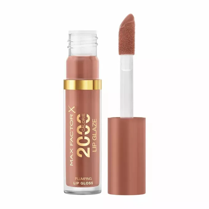 Блеск для губ Max Factor 2000 Calorie Lip Glaze 150 Caramel Swish карамельный, с мерцанием, 4,4 мл