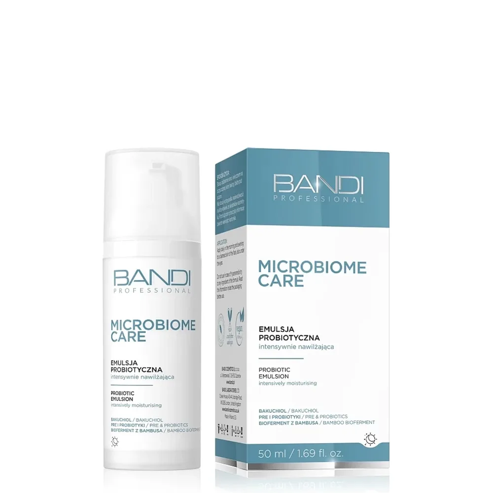 Эмульсия для лица Bandi Professional Microbiome Care пробиотическая интенсивно увлажняющая, с бакучиолом, 50 мл