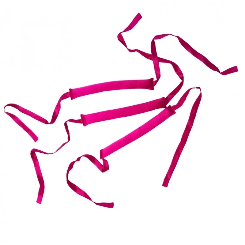 Папильотки для завивки волос Mexmo шёлковые без нагрева, розовые Hot Pink, набор 3 шт